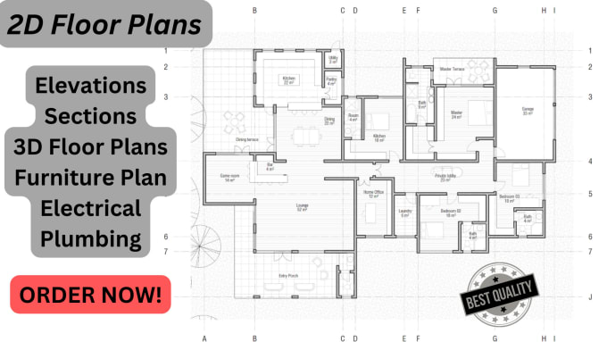 Gig Preview - Create detailed 2d 3d floor plans for your building