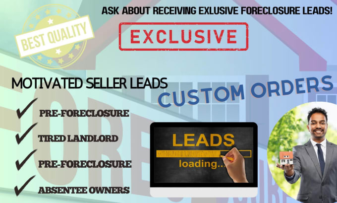 Gig Preview - Send updated distressed and motivated seller leads