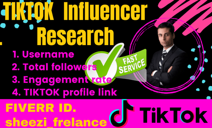 Gig Preview - Find the best tiktok influencers for your brand