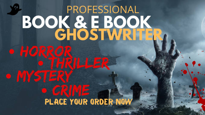 Bestseller - ghostwrite fiction thriller horror story crime novel mystery kindle ebook writer