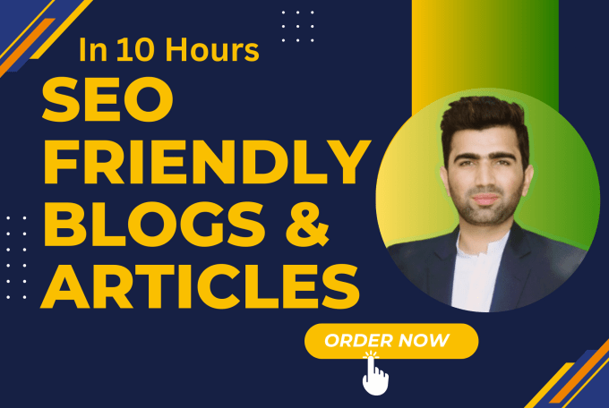 Gig Preview - Write SEO friendly blogs and articles in just 10 hours