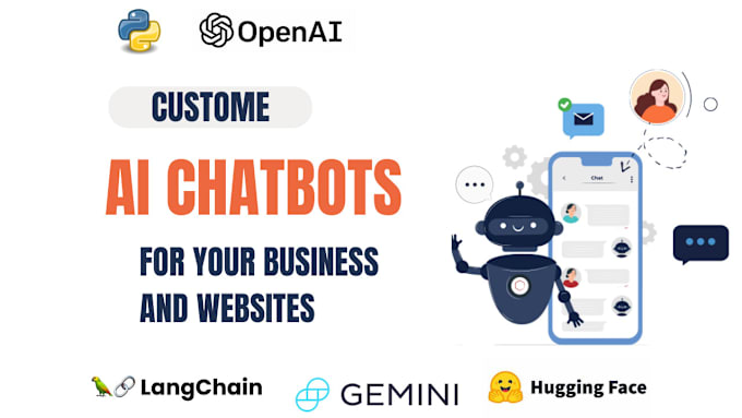 Gig Preview - Build advance ai chatbot with chatgpt, gemini and langchain