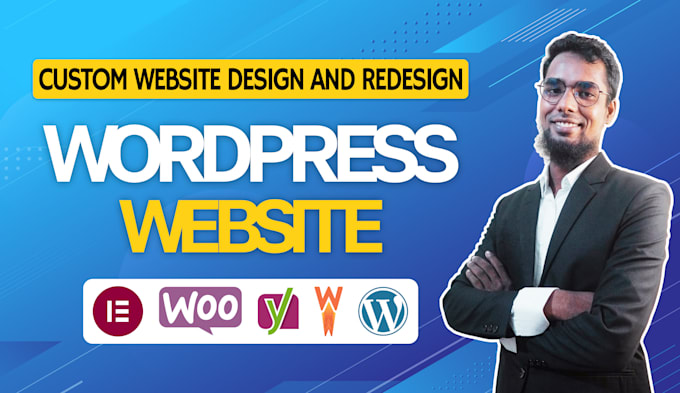 Gig Preview - Build custom wordpress website design, custom wordpress website