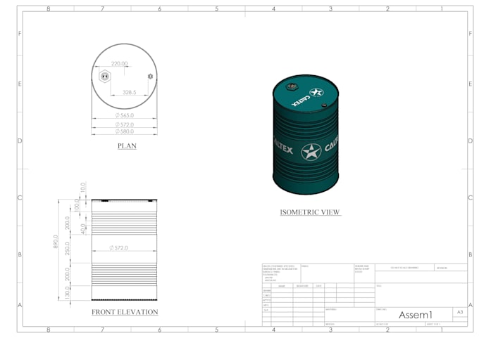 Gig Preview - Do 3d cad modeling, machine design on autocad and solidworks