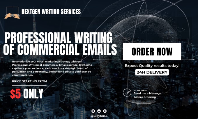 Bestseller - create professional writing of commercial emails