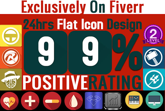 Gig Preview - Design a Modern Flat ICON in 12Hours