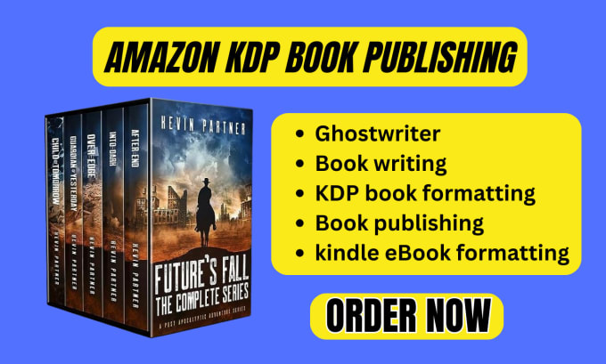 Gig Preview - Ghostwrite book or ebook, book formatting, amazon KDP book publishing