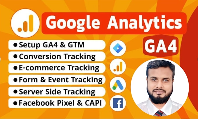 Gig Preview - Fix or setup google analytics 4 ga4 ecommerce tracking with GTM