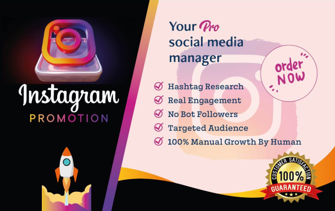 Gig Preview - Do super fast instagram promotion for organic growth