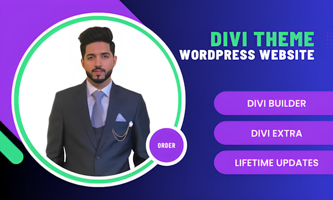 Gig Preview - Activate and create wordpress website with divi theme