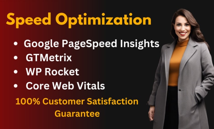 Gig Preview - Increase wordpress speed up optimization for google pagespeed insights, gtmetrix