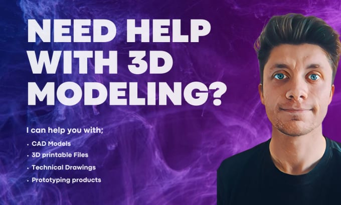 Gig Preview - Create 3d model or stl design for you