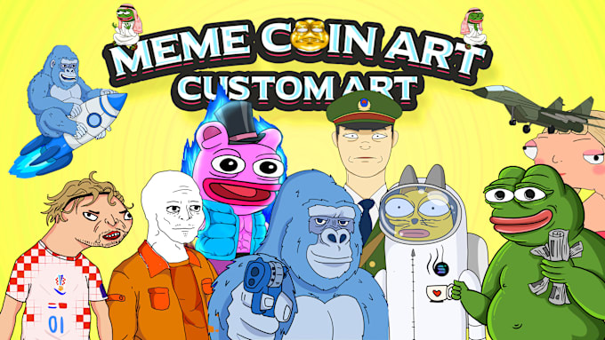 Gig Preview - Create custom cartoon for meme coin project