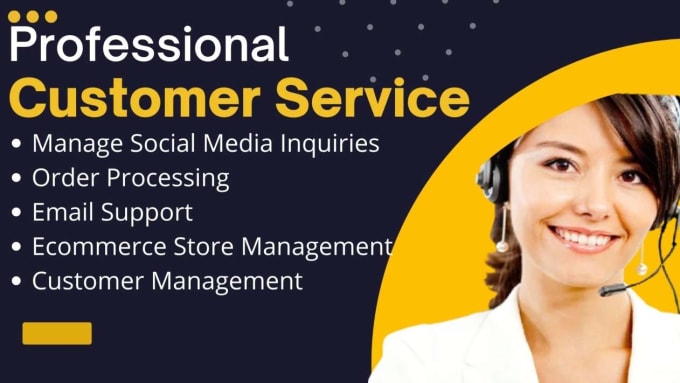 Gig Preview - Do customer services for you