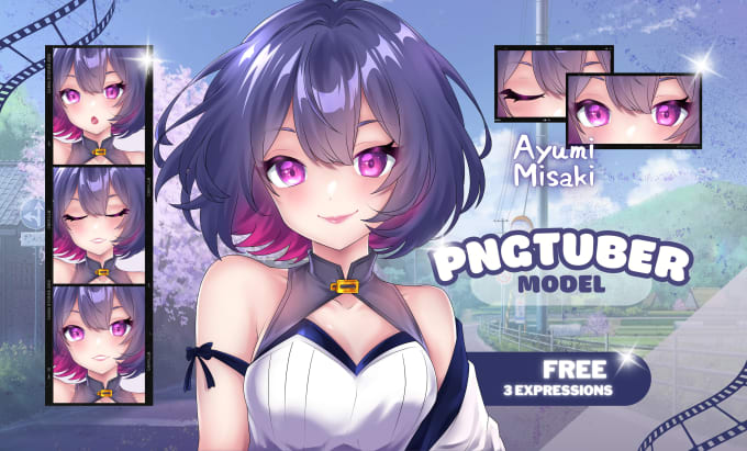 Gig Preview - Draw pngtuber model for your anime character avatar vtuber live2d stream