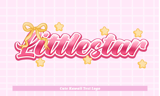 Bestseller - draw cute kawaii text logo for vtuber, twitch stream