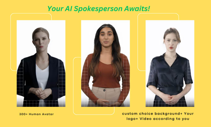 Gig Preview - Make a promotional ai spokesman video with human avatar in any languages