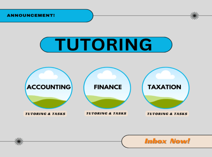 Gig Preview - Do accounting and finance help and tutoring services