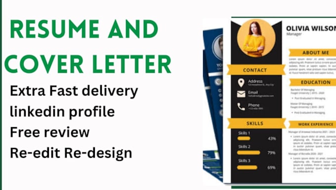 Bestseller - write design professional and advanced resume CV and cover letter