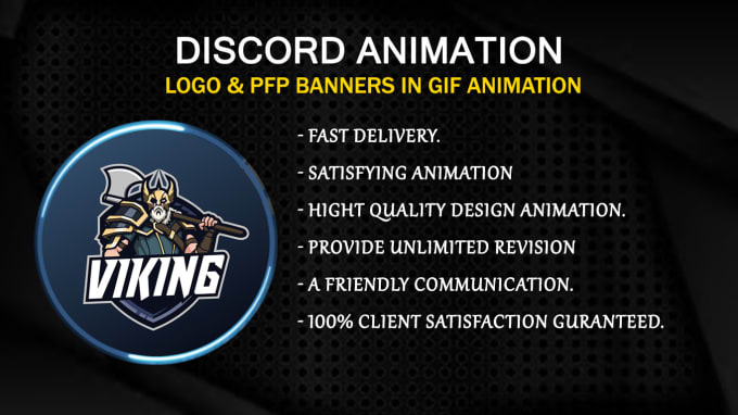 Gig Preview - Design animated discord logo animation, icon, pfp, discord animation, banner gif