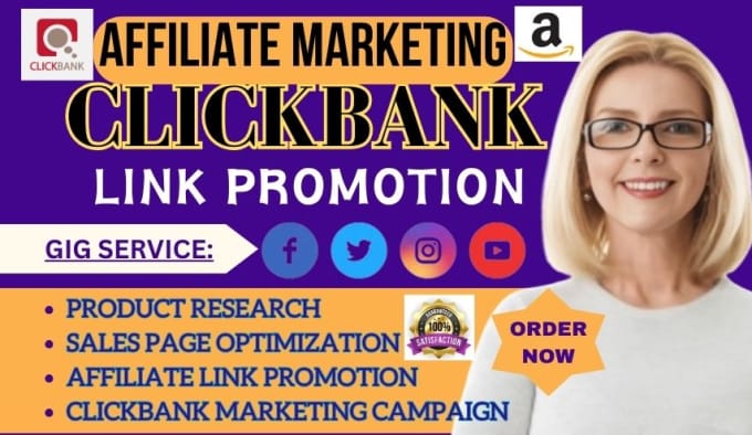 Bestseller - create clickbank account digistore amazon affiliate marketing or link promotion