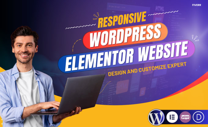 Gig Preview - Design modern wordpress website using elementor pro