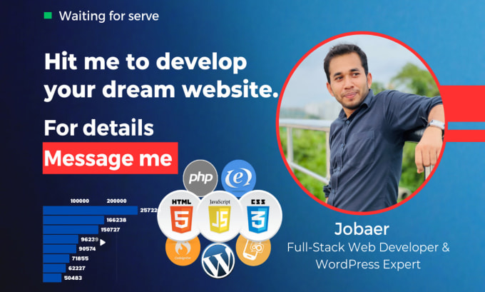 Gig Preview - Develop a professional wordpress website for you