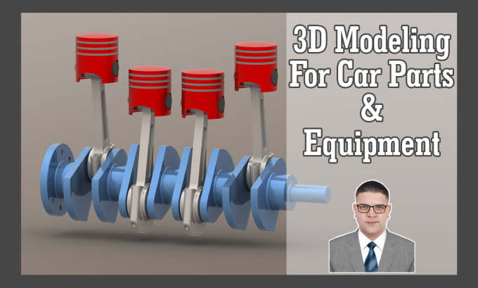 Gig Preview - Do 3d modeling for car parts equipment solidworks, autocad