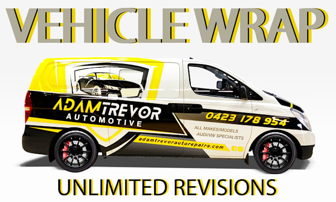 Gig Preview - Do truck wrap, car wrap, van wrap, and vehicle graphics