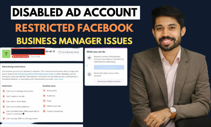 Gig Preview - Fix your facebook ad account and business manager problems