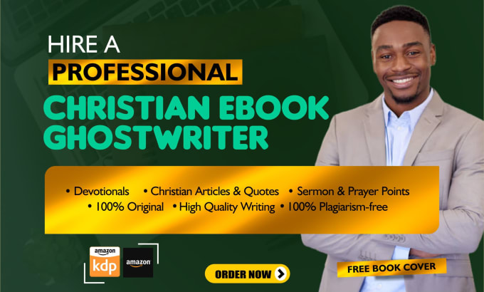 Gig Preview - Write your christian book, christian ebook, sermon as your christian writer