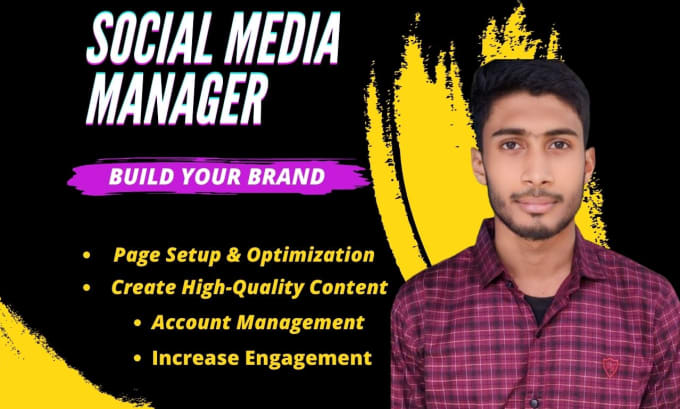 Gig Preview - Be your social media manager and content creator