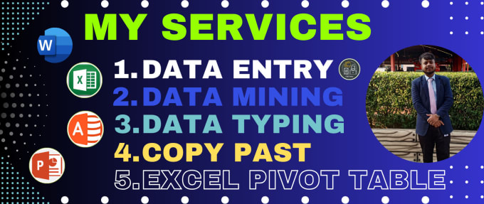 Gig Preview - Do data entry data mining pivot table data typing excel