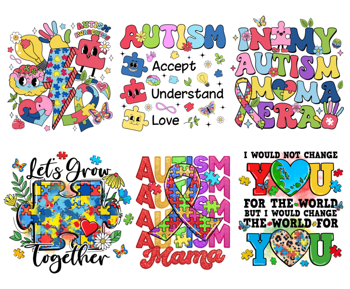 Gig Preview - Create autism awareness, autistic tshirt design