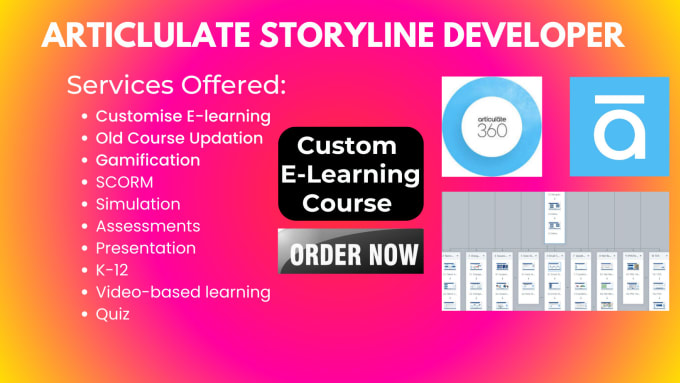 Gig Preview - Design a scorm compliant elearning courses in articulate storyline