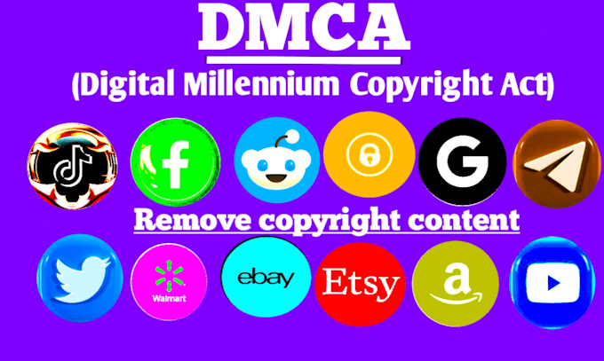 Gig Preview - Send dmca takedown notice to reddit,fb,onlyfans,x,google under dmca