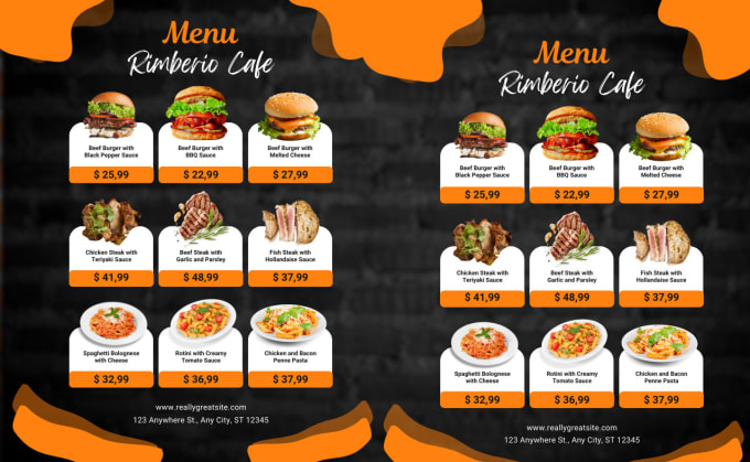 Gig Preview - Remake your restaurant with captivating digital menu board designs