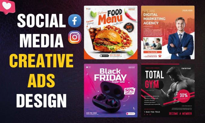 Gig Preview - Creative social meda post, facebook instagram linkedin ads