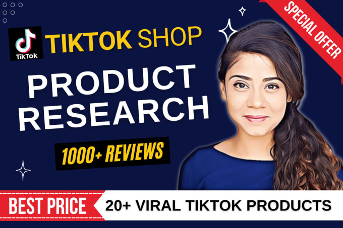 Gig Preview - Do tiktok shop product research get viral products now