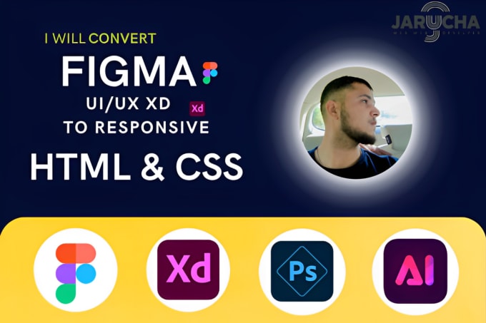 Gig Preview - Convert your figma, xd designs into responsive html css website