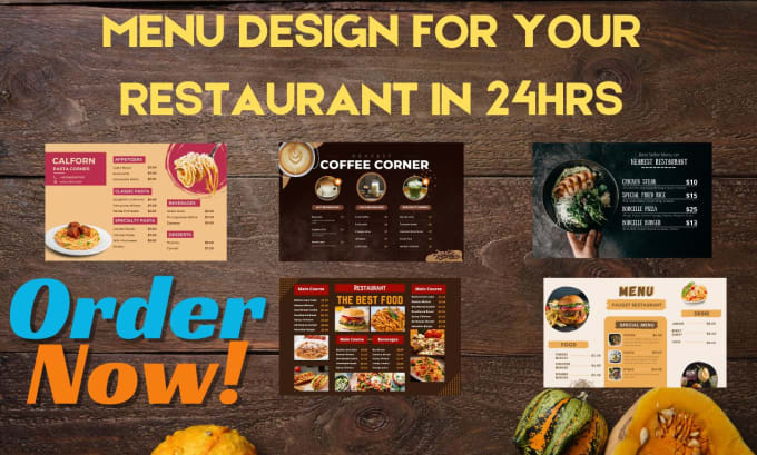 Gig Preview - Do an amazing menu design, food menu, restaurant menu design