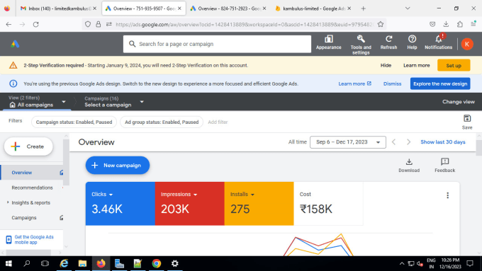 Gig Preview - Setup and manage your google ads adwords PPC campaigns