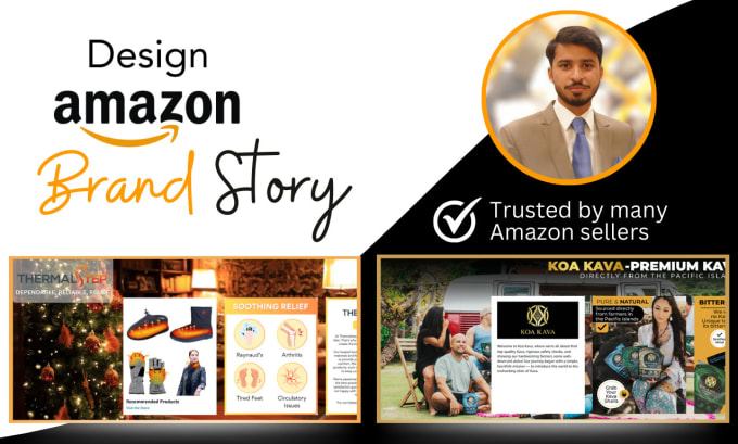 Gig Preview - Design eye catching amazon brand story