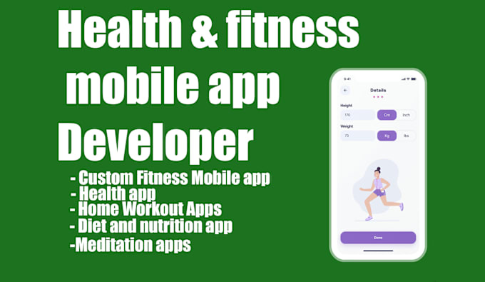 Gig Preview - Develop health app, fitness app and ai health app