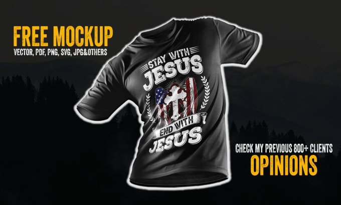 Gig Preview - Design custom graphic christian t shirt within 24hrs