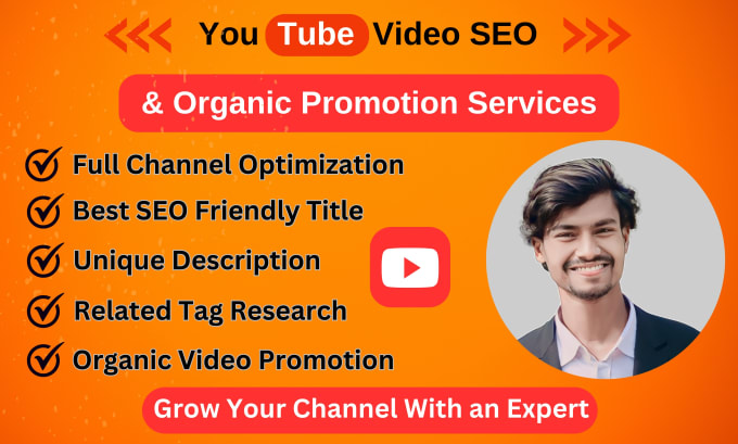 Gig Preview - Do your youtube video SEO, promotion and full channel optimization for top rank