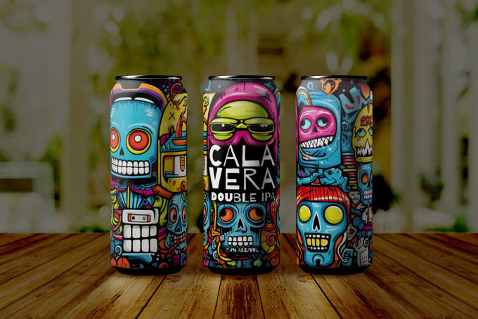 Gig Preview - Design custom beer and drink can or bottle labels