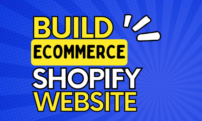 Gig Preview - Build ecommerce website shopify store in a days