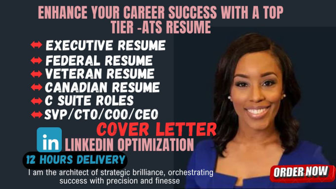 Bestseller - write your senior executive, director, vp, c suite role executive resume package