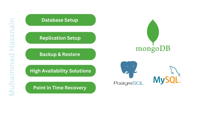 Gig Preview - Provide support in mongodb, postgresql, mysql